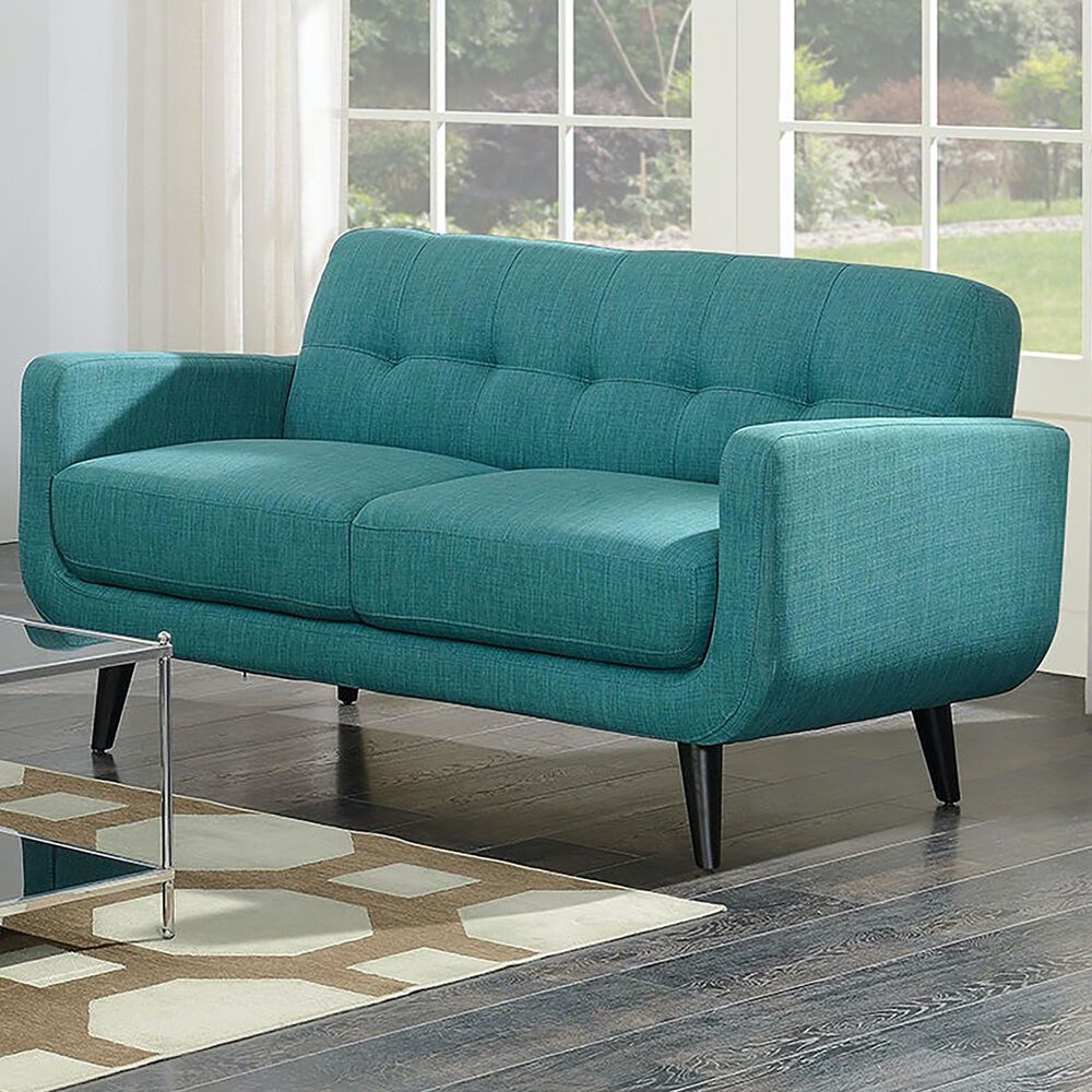 37B Hadley Loveseat in Heirloom Teal Shop NFM