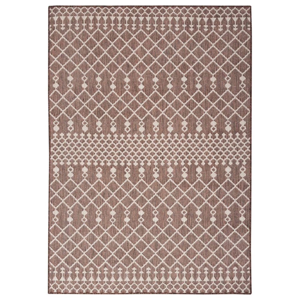 Nourison Positano Southwestern Natural 5" x 7" Indoor/Outdoor Area Rug, , large