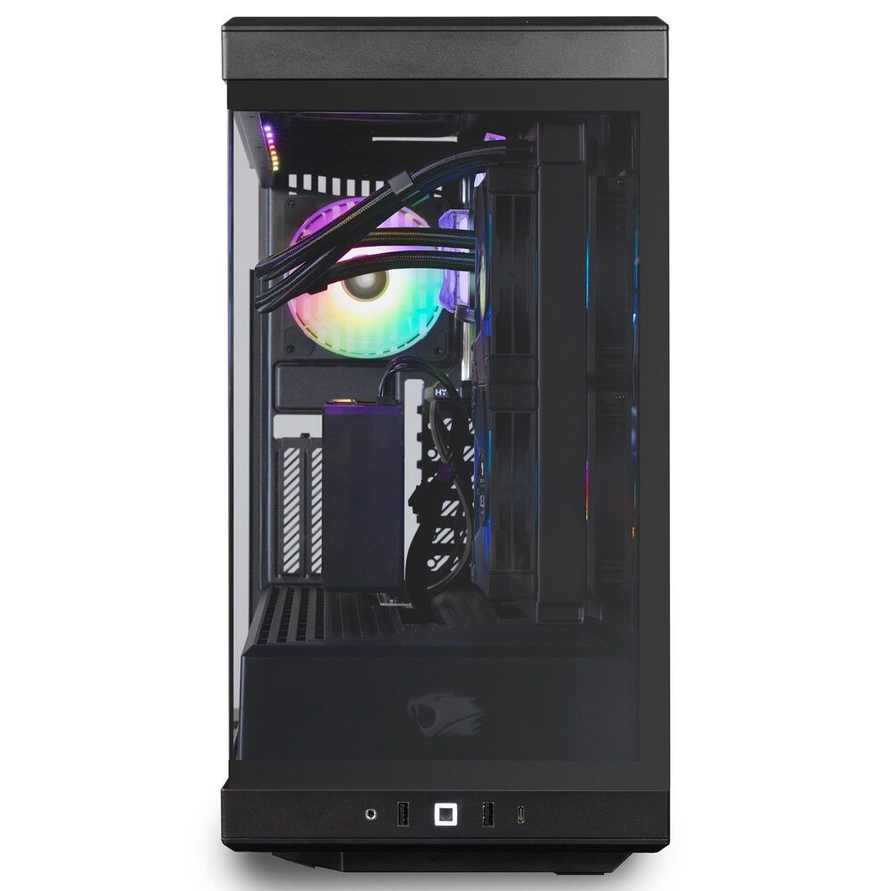 iBUYPOWER Y40 Pro Gaming Desktop PC | AMD Ryzen 7 7800X3D - 32GB RAM - NVIDIA GeForce RTX 5070 Ti Graphics - 2TB SSD in Black, , large