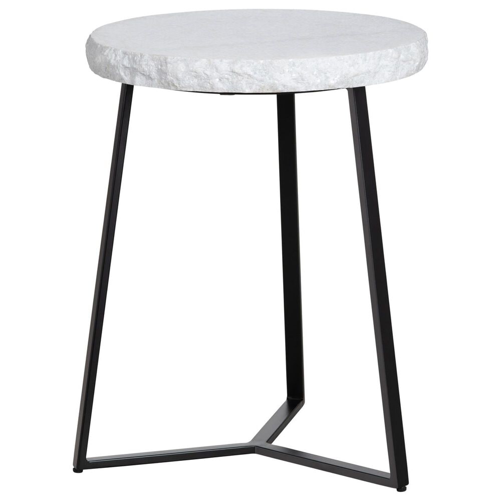 Slatehouse Zara Accent Table in Black and White, , large