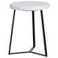 Slatehouse Zara Accent Table in Black and White, , large