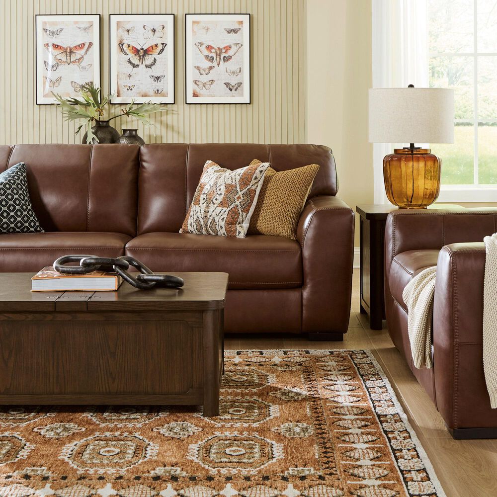 Ashley Brogliano Stationary Sofa and Loveseat Set in Canyon, , large