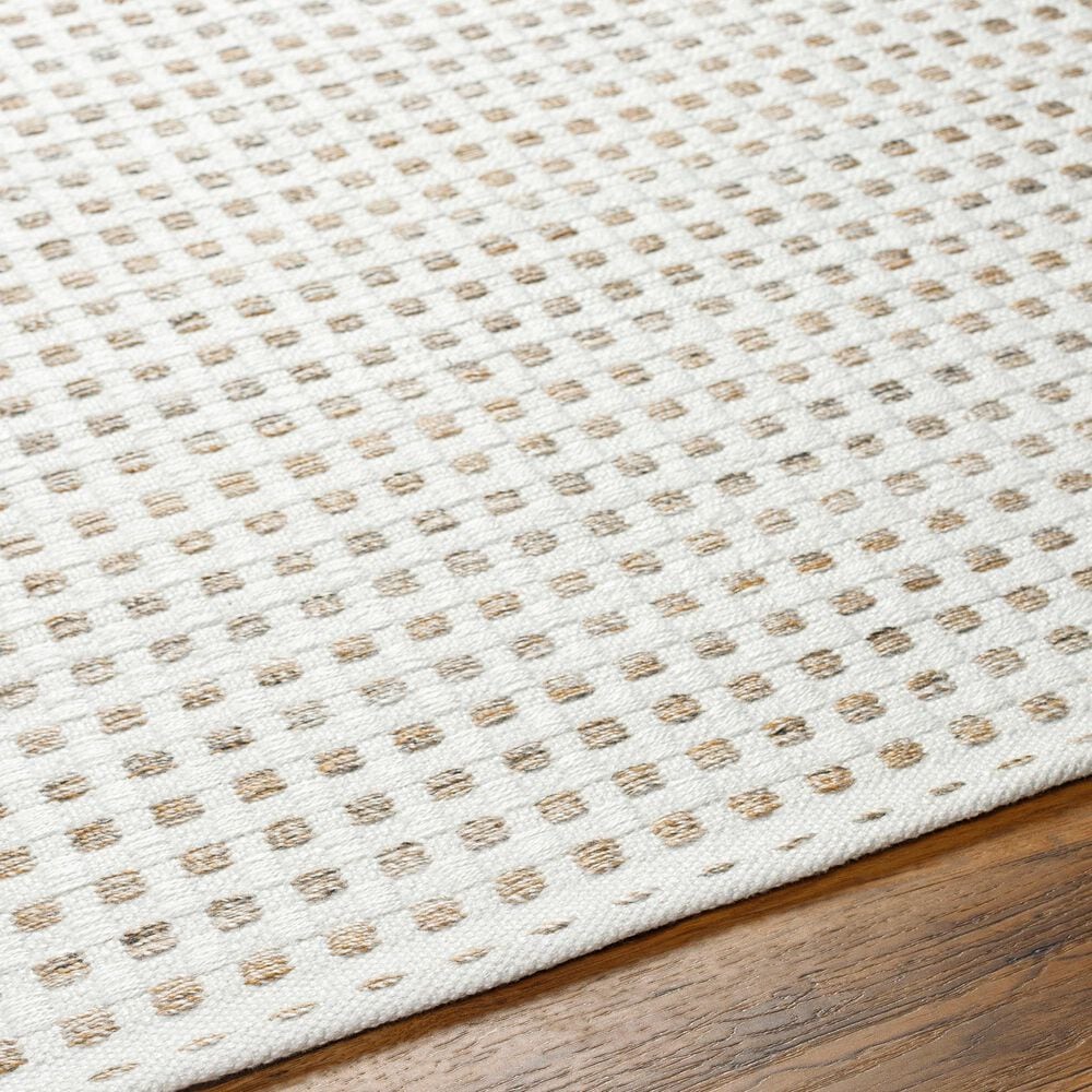 Surya Ariel 9&#39; x 12&#39; Brown and White Area Rug, , large