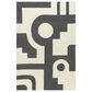 Surya Brook 2" x 3" White and Charcoal Area Rug, , large