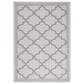Safavieh Bermuda 6"7" x 9"2" Ivory and Blue Indoor/Outdoor Area Performance Rug, , large