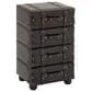 Maple and Jade 4-Drawer Room Chest with Buckle Strap and Stud Detail in Black, , large