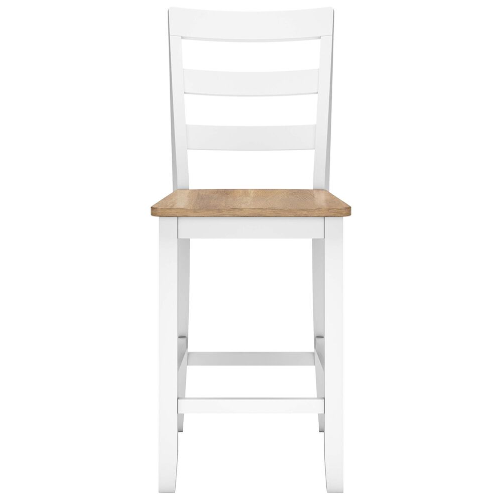 Ashley Gesthaven 3-Piece Counter Height Dining Set in Natural and White, , large
