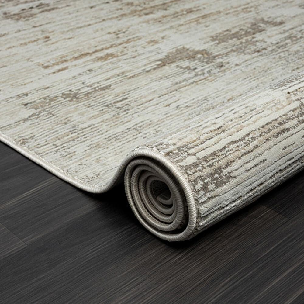 L&amp;R Resources Brisbane Striped Gray and Multicolor 10&#39; x 13&#39;10&quot; Area Rug, , large