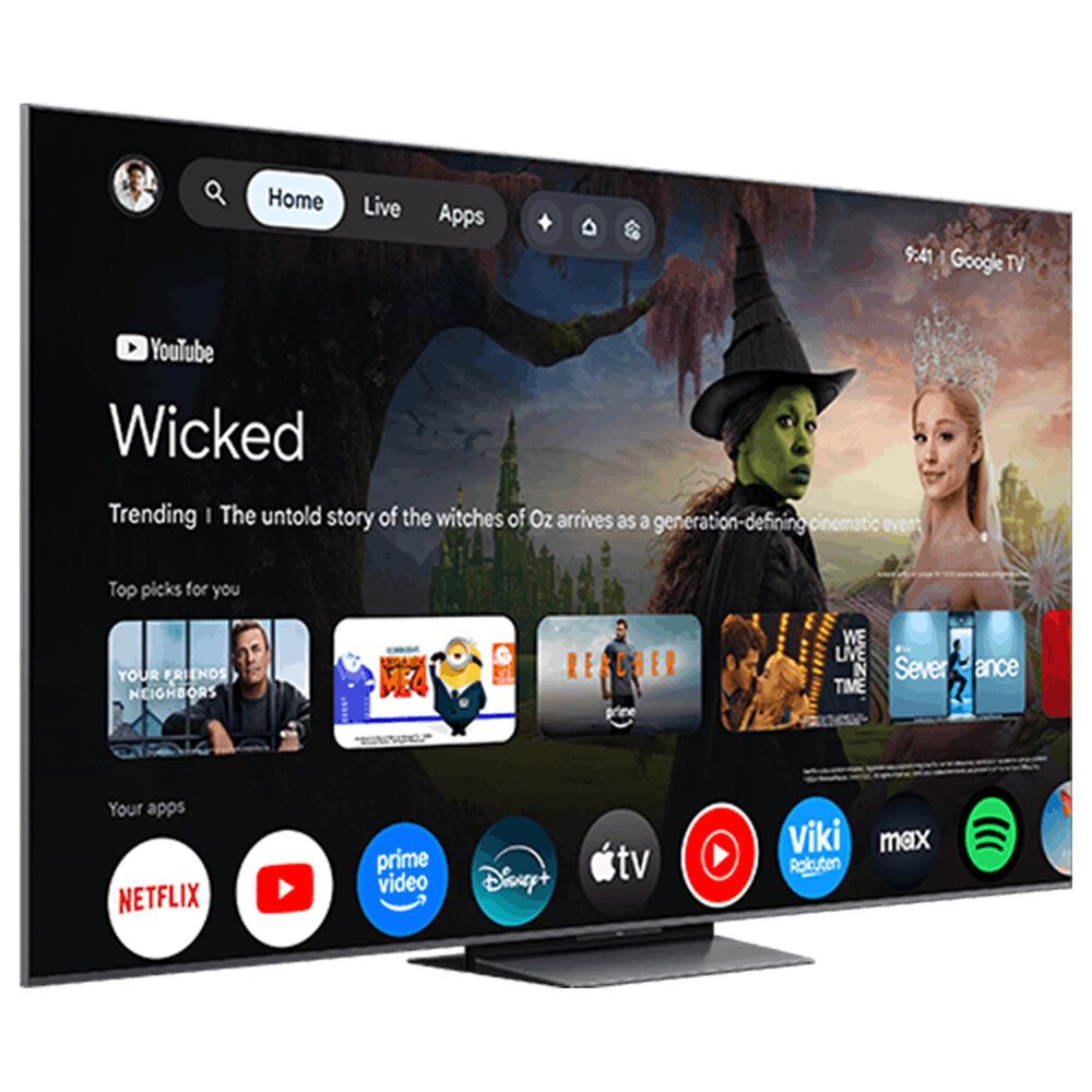 TCL 85" Class QM8L Series SQD-Mini LED 4K UHD HDR - Smart TV with 7.1.4 Channel Soundbar System in Black, , large