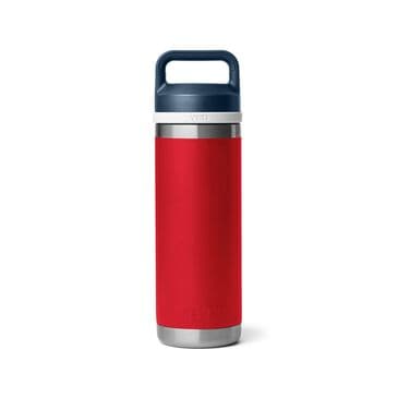 YETI Rambler 18 Oz Water Bottle with Chug Cap in Patriotic Rescue Red/White/Navy, , large