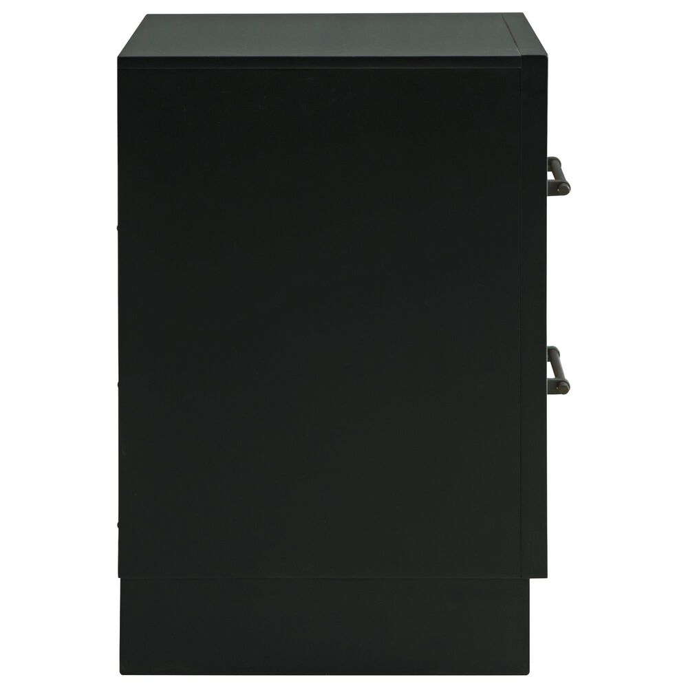 Ashley Kraeburn 2-Drawer Nightstand in Brown and Satin Black, , large