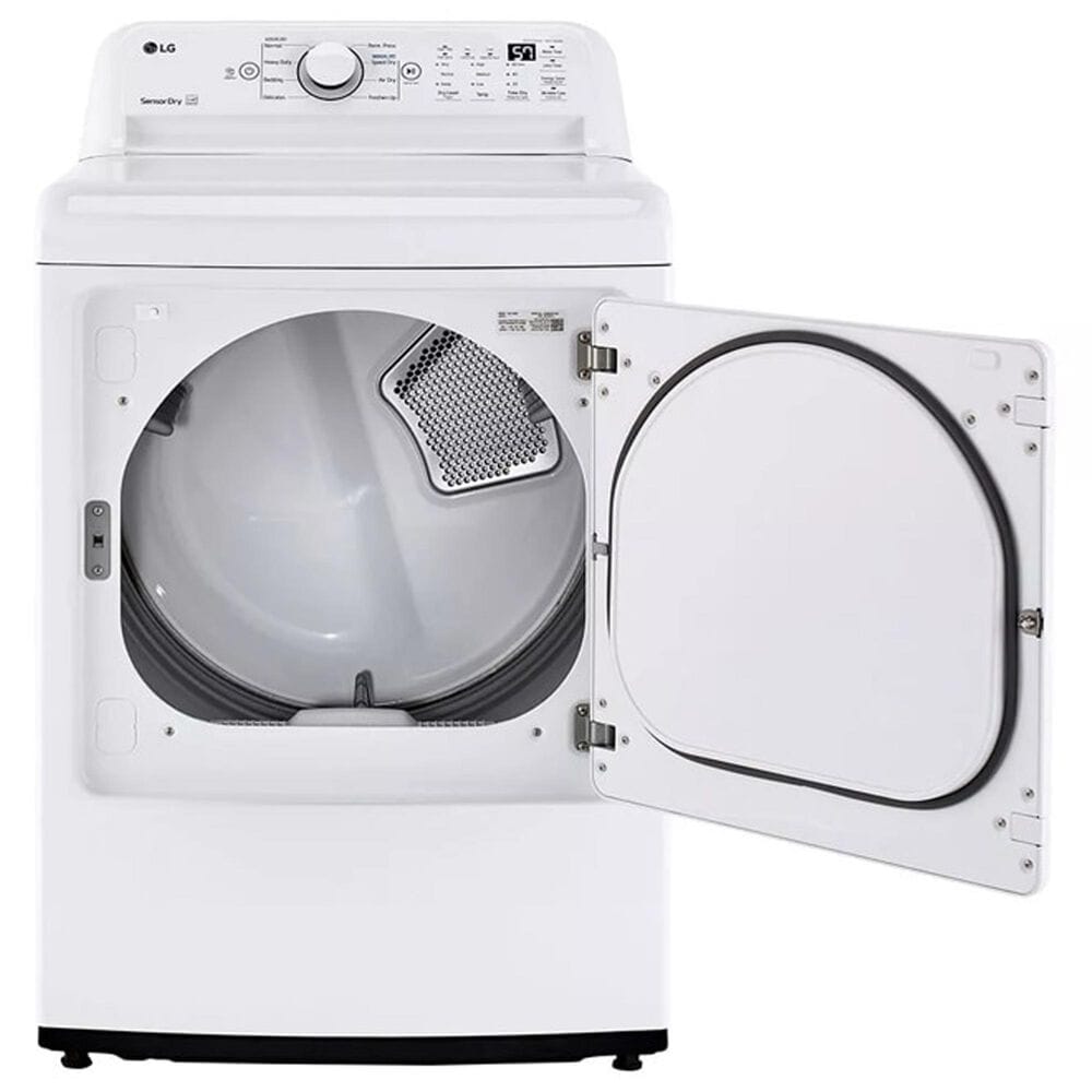 LG 4.3 Cu. Ft. Top Load Washer and 7.3 Cu. Ft. Electric Dryer Laundry Pair in White, , large