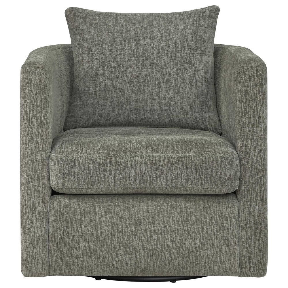 Hearth and Haven Sutton Swivel Chair in Gray, , large
