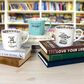 Pavilion One More Chapter 16 Oz Mug in Pastel Blue, White and Multicolor, , large