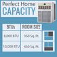 Keystone 8000 BTU Casement Window Air Conditioner in White, , large