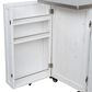 Hearth and Haven Outdoor Kitchen Island Cart with Stainless Steel Top, Towel and Spice Racks in White, , large