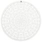 Maple and Jade 36" x 36" Flowers Wall Decor in Distressed White, , large