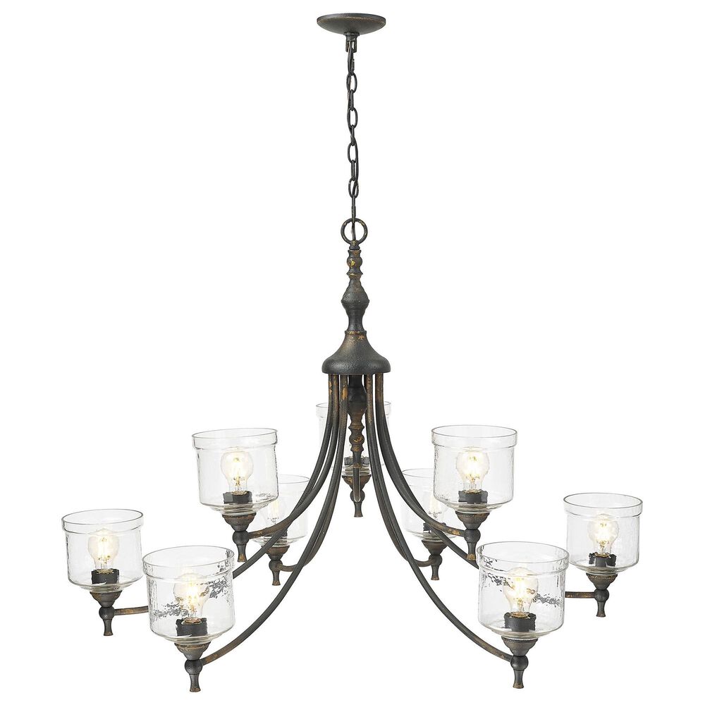 Golden Lighting Keating 9-Light Chandelier in Antique Black, , large