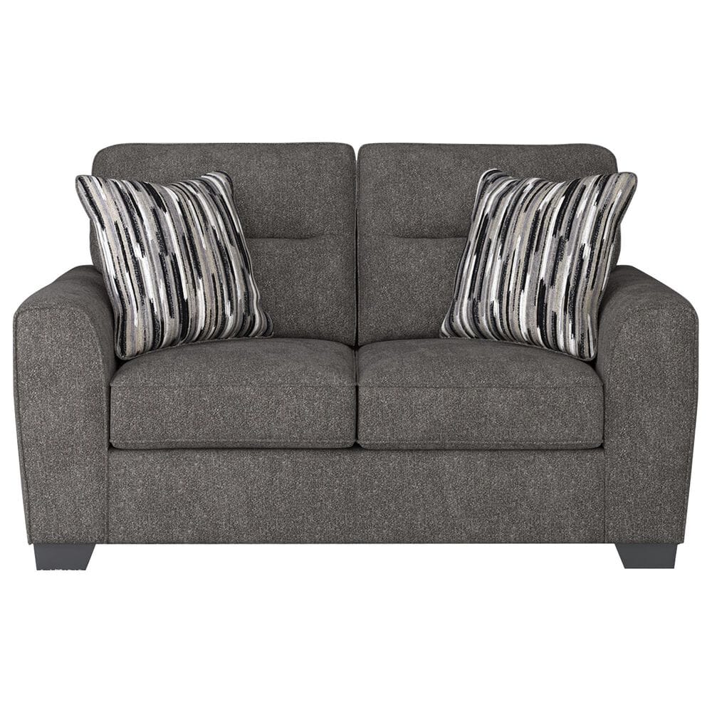 Ashley Olten Stationary Loveseat in Graphite, , large