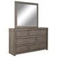 Riva Ridge Modern Loft 4 Piece Queen Storage Panel Bedroom Set in Greystone, , large