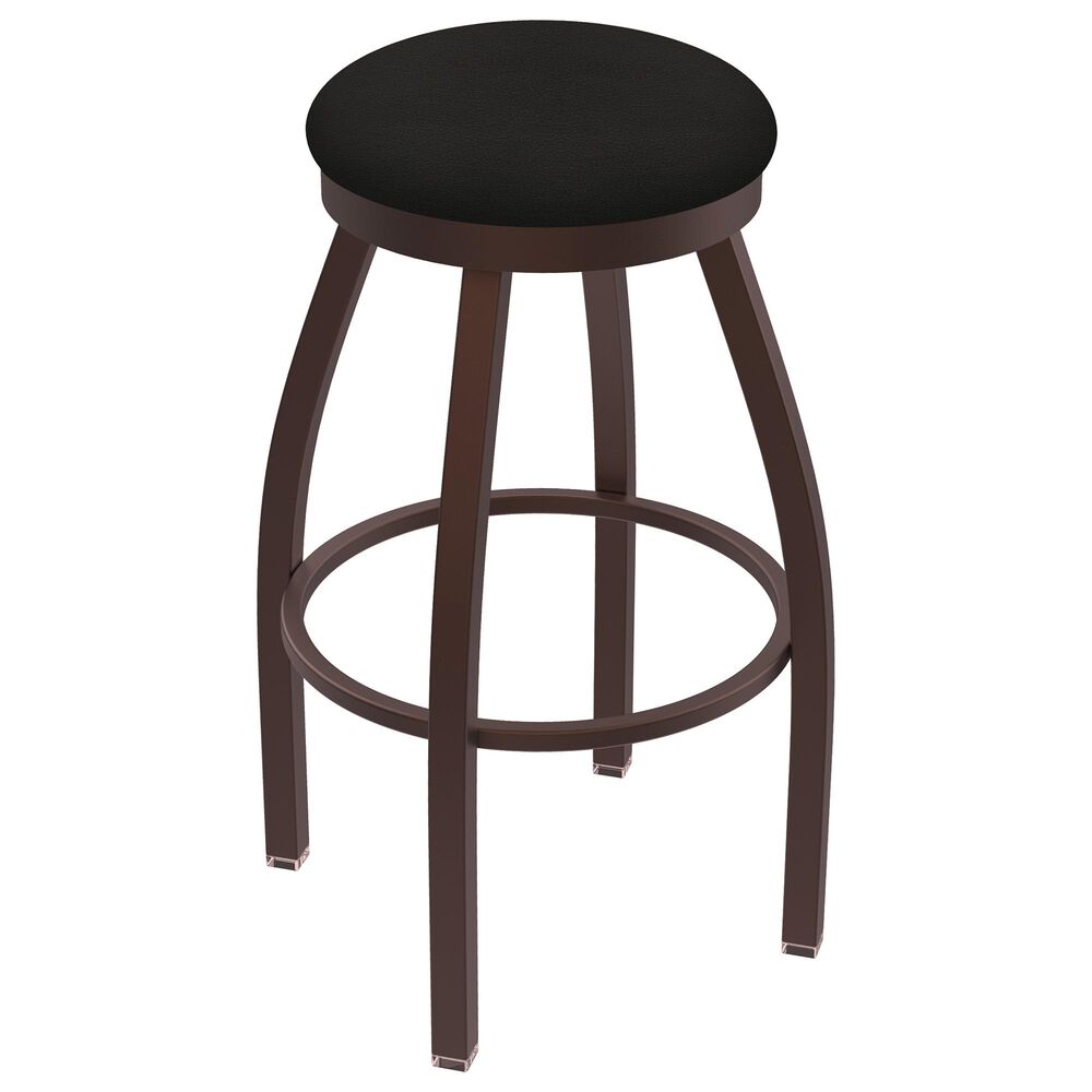 Holland Bar Stool 802 Misha 25" Swivel Counter Stool with Bronze and Canter Espresso Seat, , large