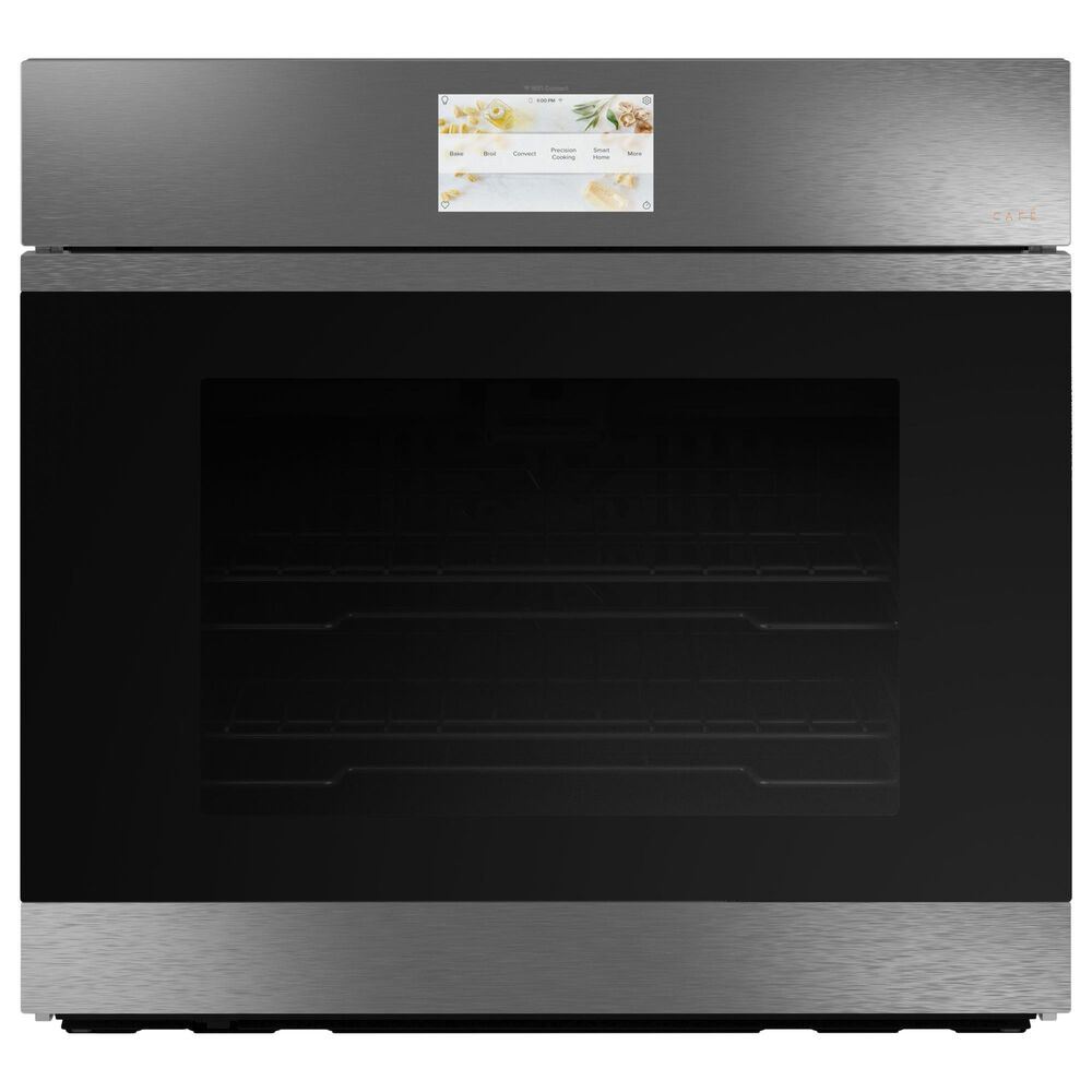 Cafe 30" Smart Built-In Convection Single Wall Oven in Platinum Glass, , large