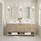 James Martin Vanities Breckenridge 72" Double Vanity in Whitewashed Oak with Single Hole 3 cm White Zeus Quartz Top & Backsplash, , large