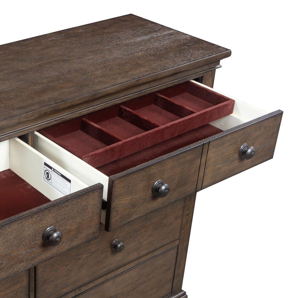 Riva Ridge Oxford 8-Drawer Chesser in Cocoa, , large