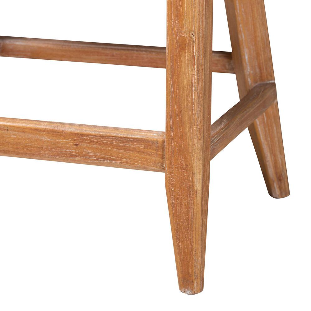Baxton Studio Ridley Counter Stool in Whitewash, , large