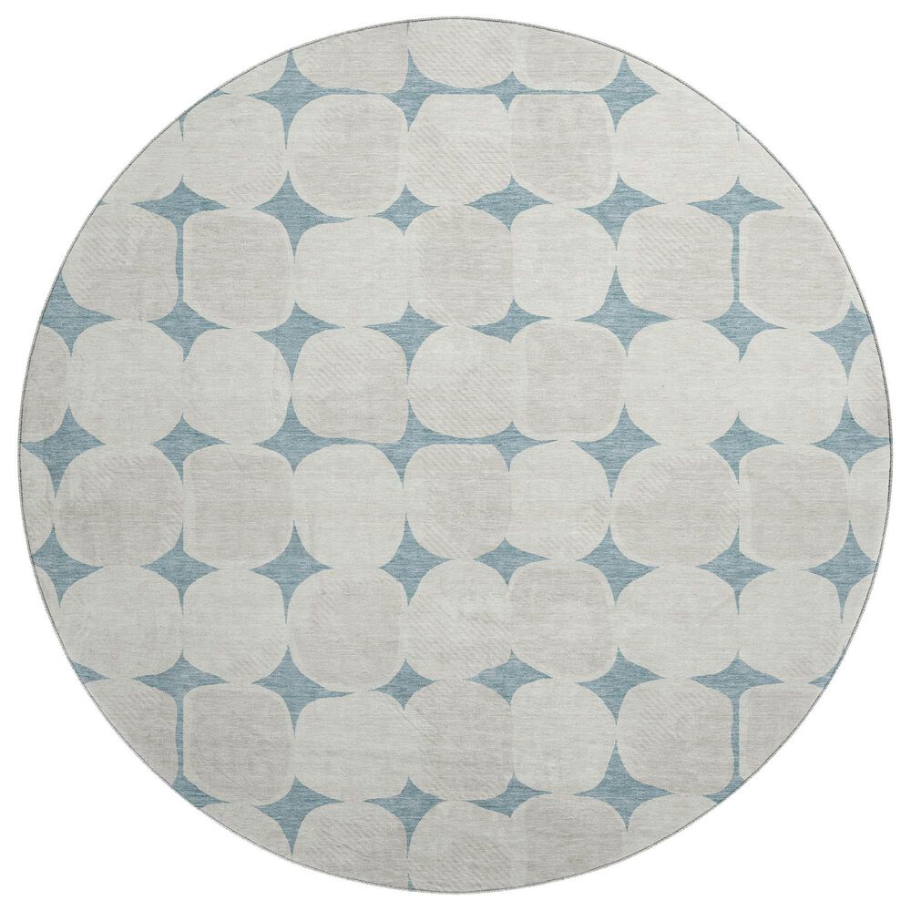 Dalyn Rug Company The Reserve TR16 Teal 8" Round Indoor/Outdoor Area Rug, , large