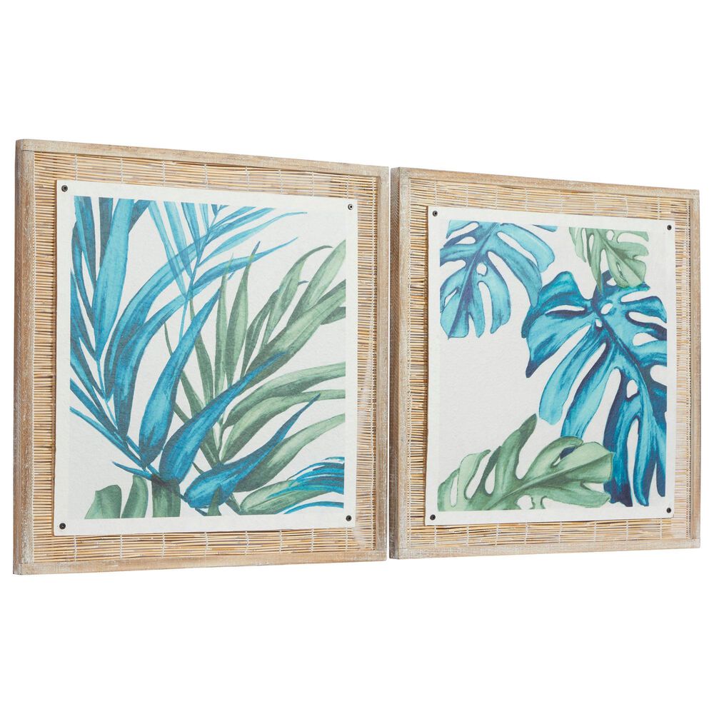 Maple and Jade 29&quot; x 29&quot; Dried Plant Material Wall Decor in Multicolor &#40;Set of 2&#41;, , large