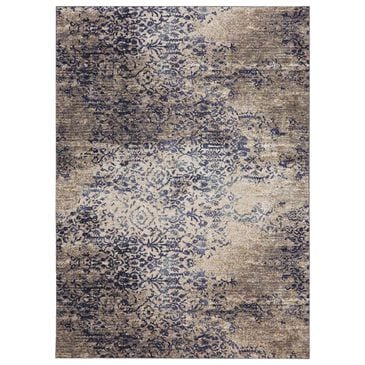 Karastan Cosmopolitan Nirvana 8" x 11" Indigo Area Rug, , large