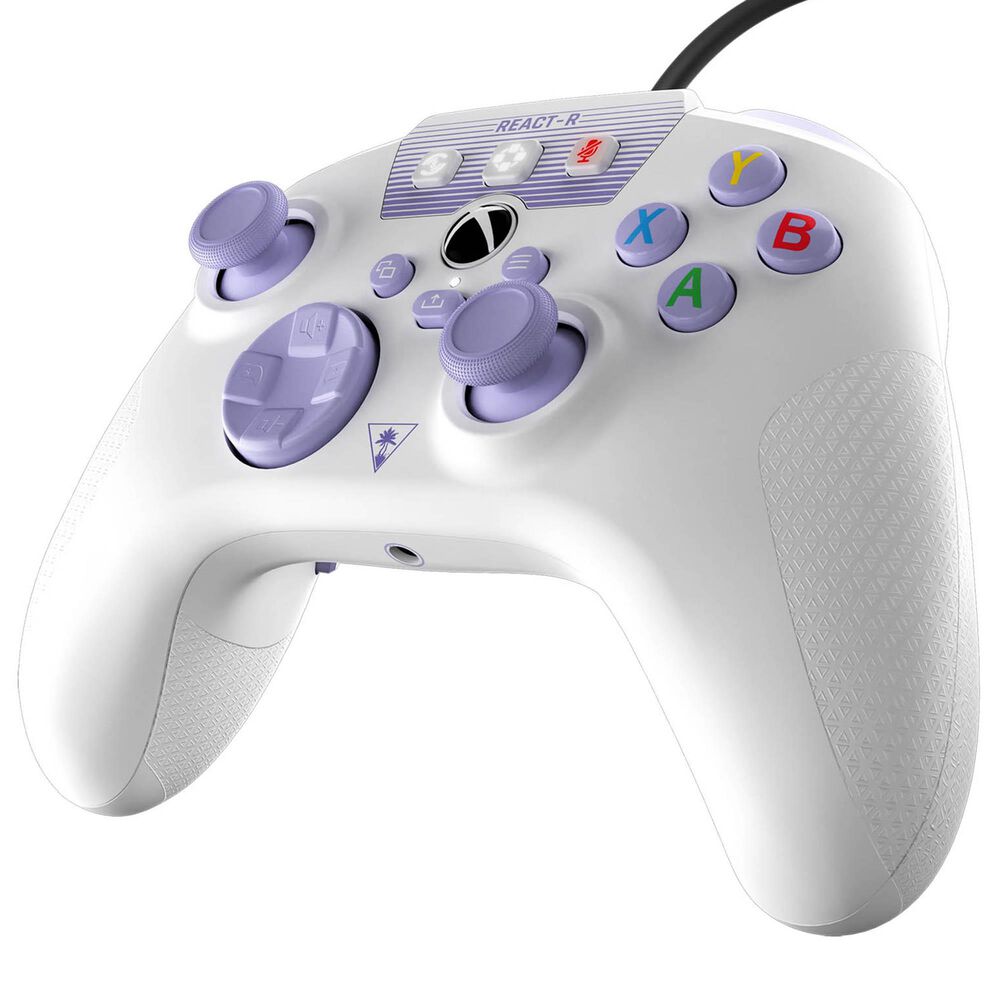 Turtle Beach REACT-R Wired Gaming Controller for Xbox Series X|S/Xbox One in White and Purple, , large