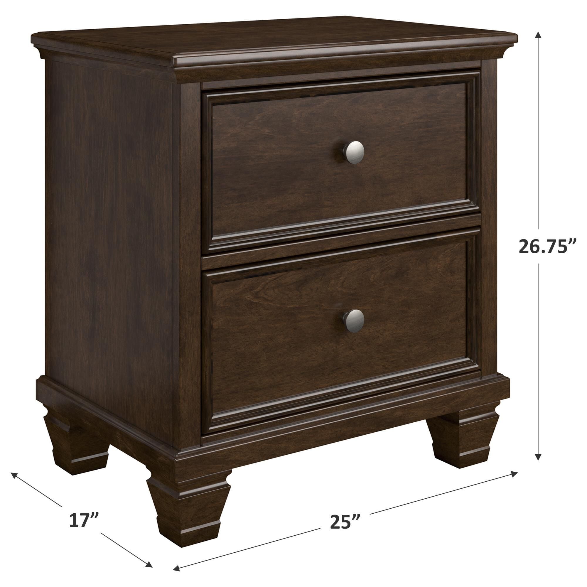 Ashley Danabrin 2-Drawer Nightstand in Brown