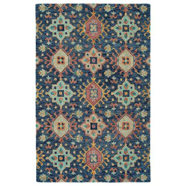 Kaleen Rugs Chancellor 2" x 3" Navy, Light Blue, Orange, Gold and Wine Area Rug, , large