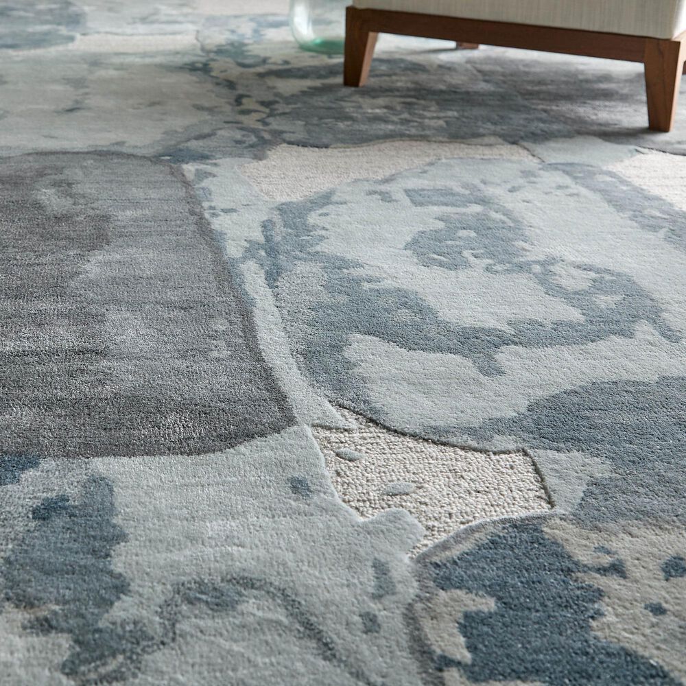 Feizy Kendall Blue and Gray 5' x 8' Area Rug, , large