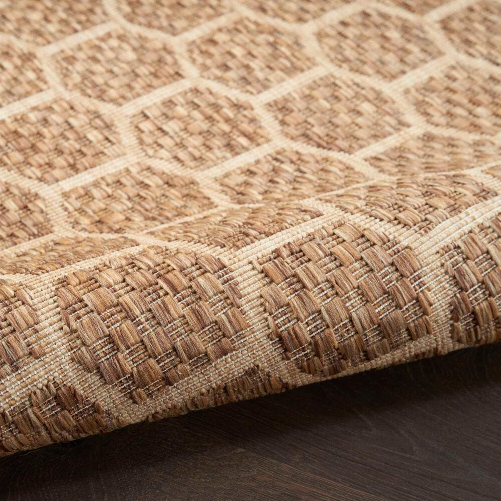 Nourison Twist Reversible 10&#39; x 14&#39; Natural Indoor/Outdoor Area Rug, , large
