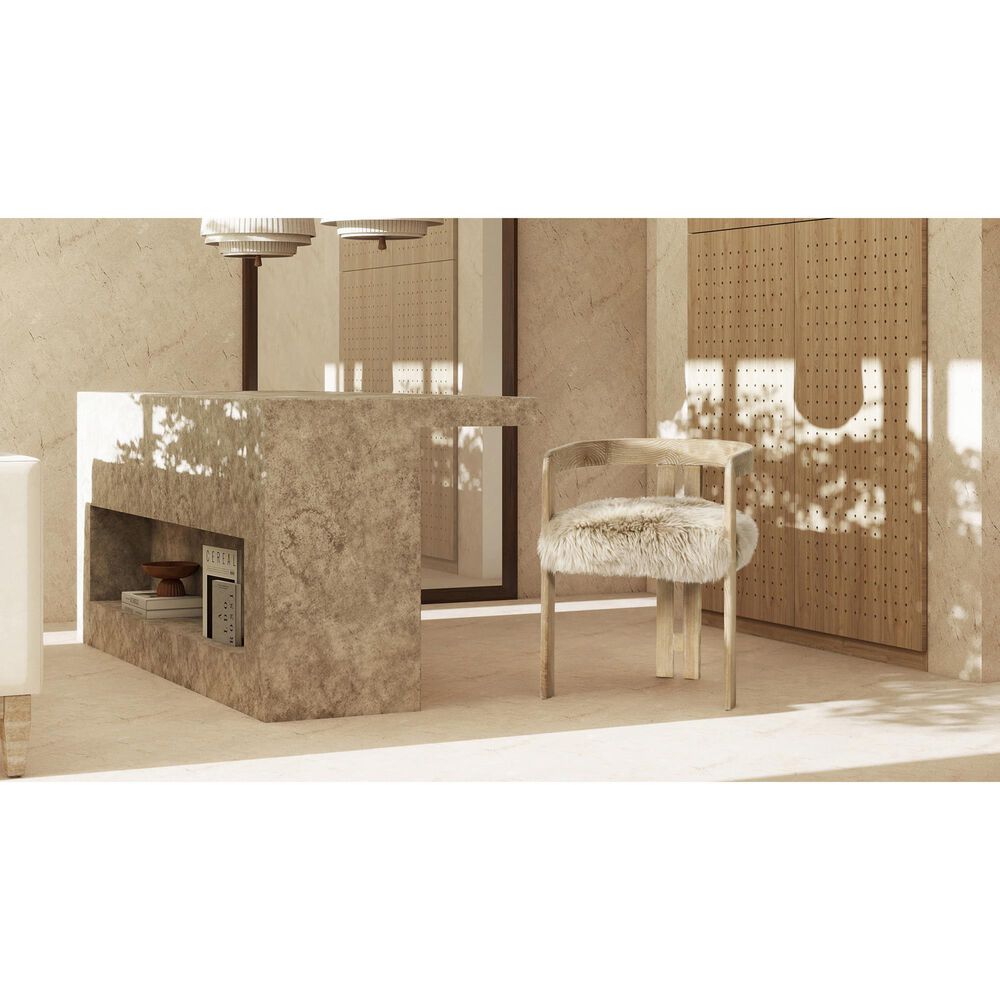 Jennifer Taylor Home Millwick Arm Chair in Rustic Blonde, , large