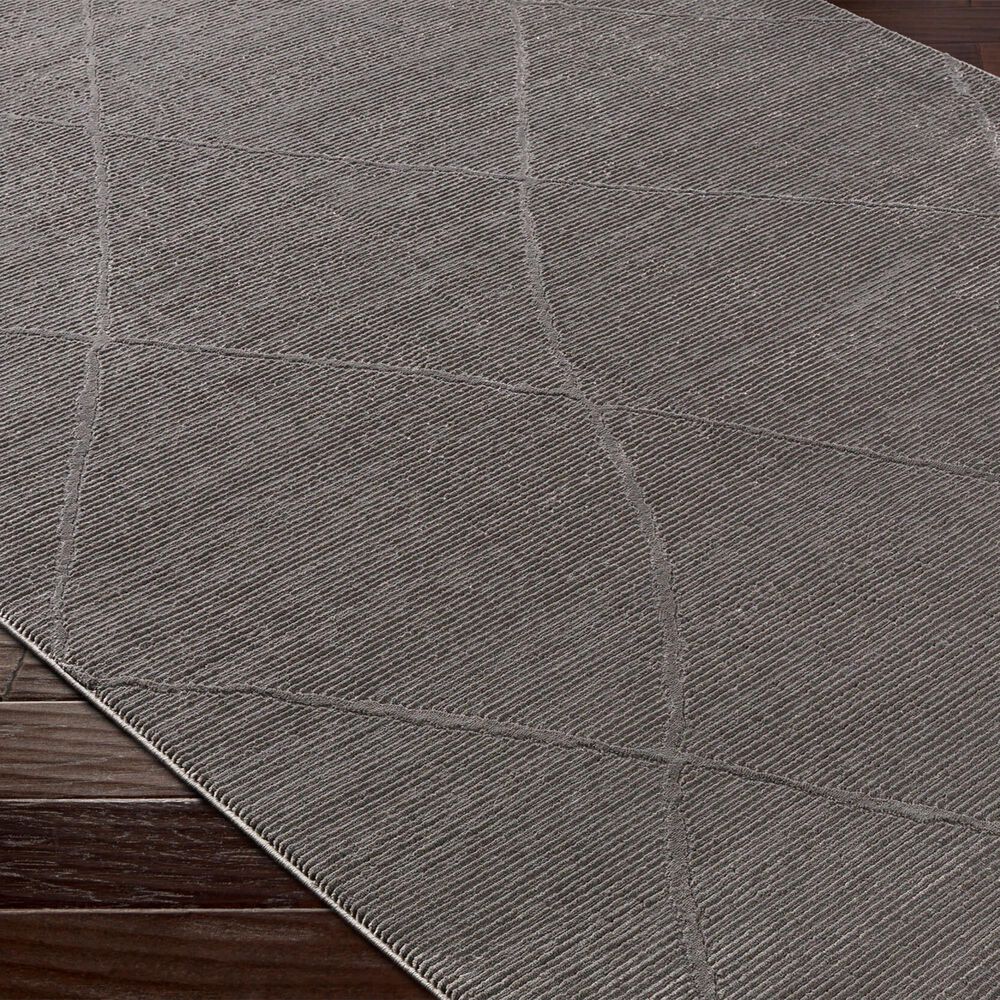 Surya Alder 6&#39;4&quot; x 9&#39; Black and Charcoal Area Rug, , large