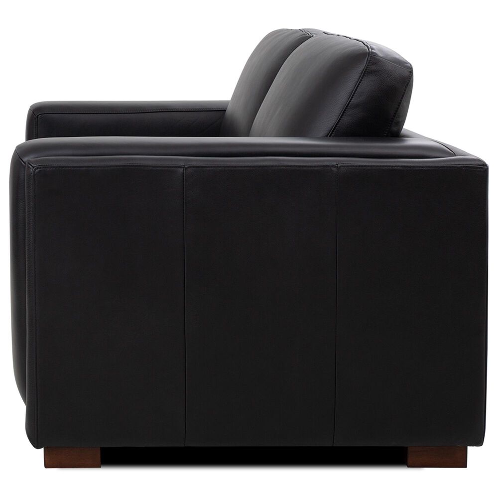 Italiano Furniture Luca Stationary Loveseat in Black, , large