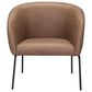 Zuo Modern Quinten Accent Chair in Vintage Brown and Gold, , large