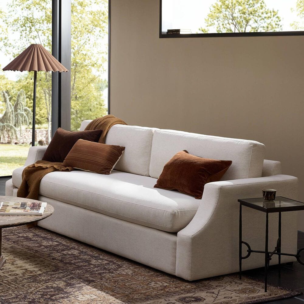 Four Hands Delfino Stationary Sofa in Crypton Nomad Snow, , large