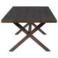 Steve Silver Co. Marina 80" Rectangular Patio Dining Table in Dark Walnut, , large