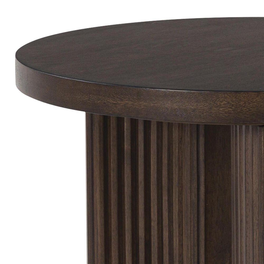 Ashley Korestone End Table in Dark Brown, , large