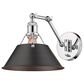 Golden Lighting Orwell 1-Light Wall Sconce in Chrome, , large