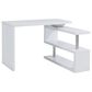 Southern Enterprises Yatesling Corner Desk in White/Chrome, , large
