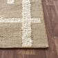 L&R Resources Geoblend Geometric Natural and Ivory 10" x 14" Area Rug, , large