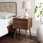 Modway Ember 2 Drawer Nightstand with AC and USB Ports in Walnut Walnut, , large