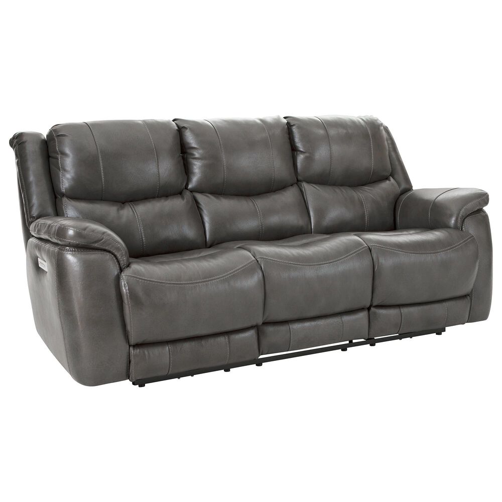 Homestretch Custom Comfort Power Reclining Sofa in Galaxy Gray, , large