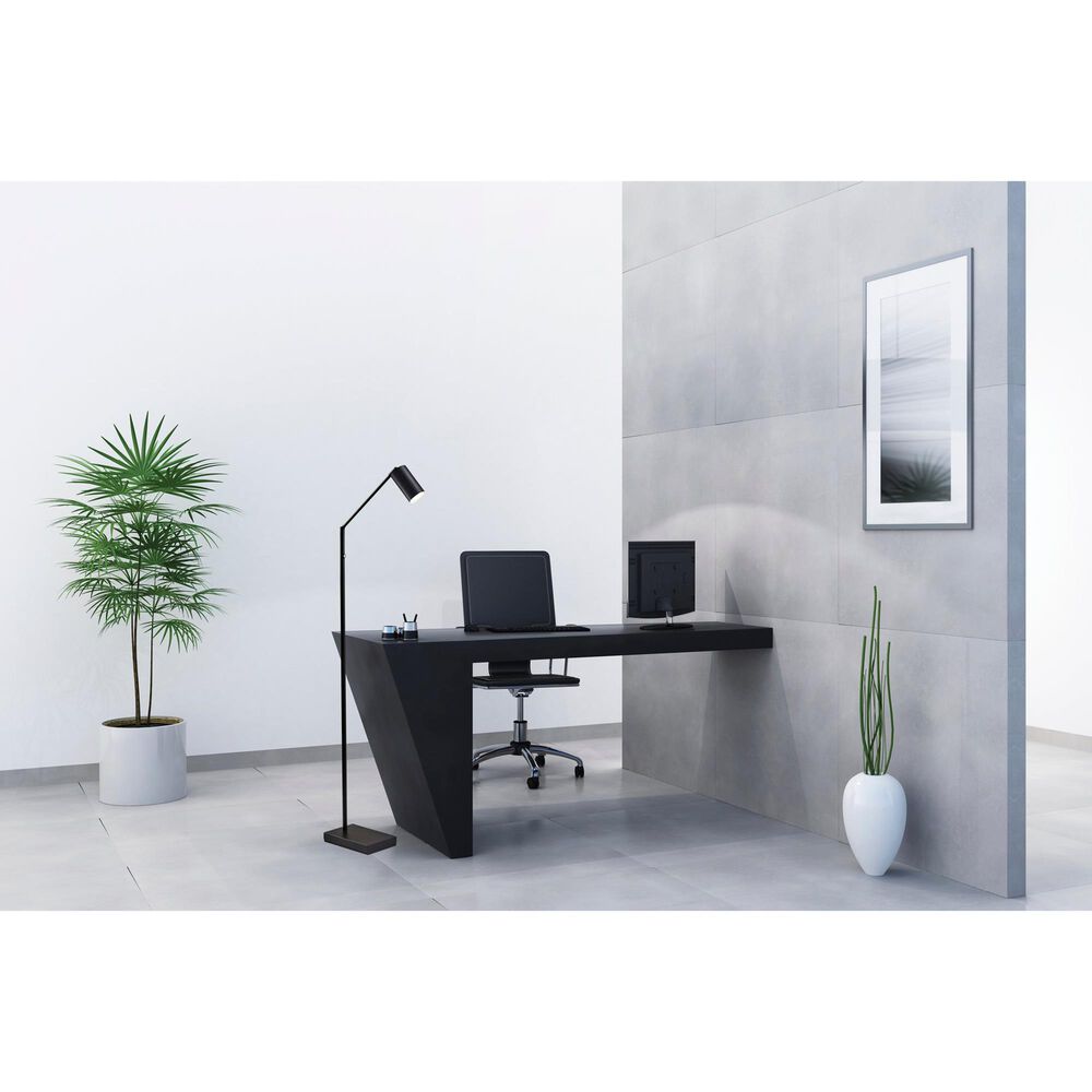 Adesso Colby LED Floor Lamp in Black, , large